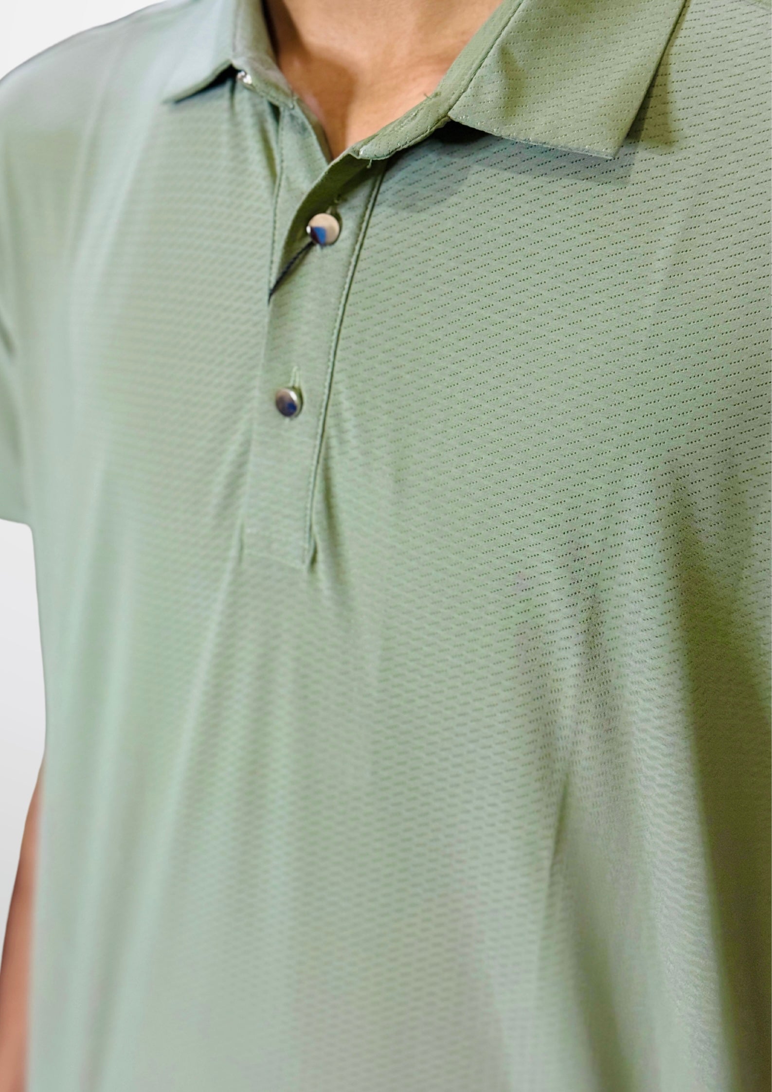 Mesh Knit Polo Shirt – Trendy Wear