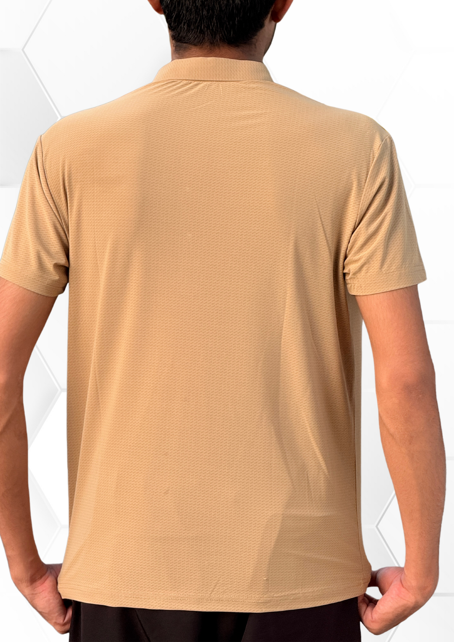 Mesh Knit Polo Shirt